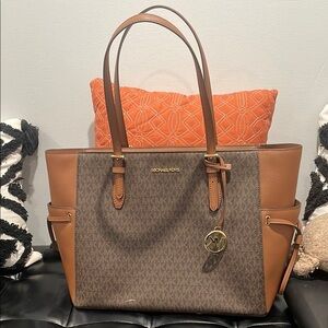 Michael Kors Brown and Tan Designer Tote